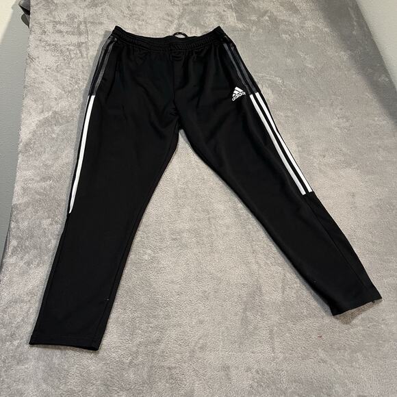 Adidas Tiro 21 Pants Mens XL Black Athletic Performance Tapered Pants - Picture 1 of 11